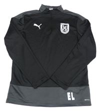 Černo-šedá sportovní mikina s logem Puma