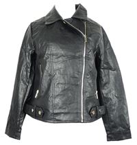 Dámský černý koženkový petite křivák Dorothy Perkins