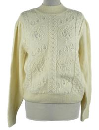 Dámský smetanový vzorovaný svetr TU 