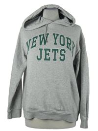 Dámská šedá mikina s nápisem a kapucí H&M