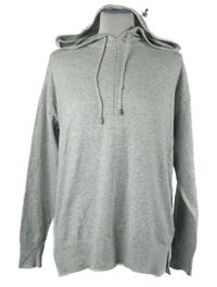 Dámský šedý svetr s kapucí George 