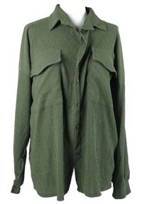 Dámská khaki strukturovaná halenka Glamify 