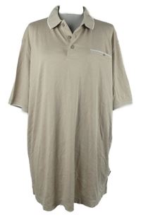 Pánské béžové polo tričko Bugatti vel. 3XL
