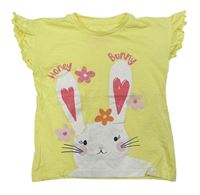 Žluté tričko s králíčkem Matalan