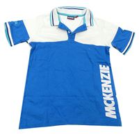 Bílo-modré polo tričko s logem McKenzie