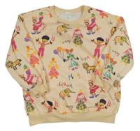 Meruňková mikina s obrázky