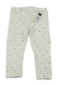 Nové - Bílé puntíkaté legíny Dunnes