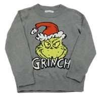 Šedý svetr s Grinchem Reserved