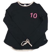 Černé triko s číslem Decathlon