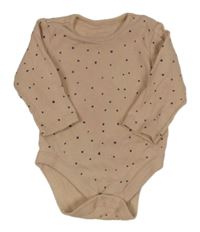 Světlerůžové puntíkaté žebrované body George