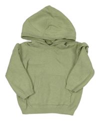 Světlezelený svetr s volány a kapucí George