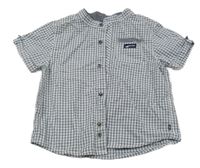 Bílo-černo-modrá košile Obaibi