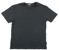 Tmavošedé tričko s potiskem Tom Tailor