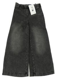 Nové - šedo-černé wide leg džegíny H&M
