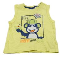 Žluté tílko s opicí Ergee