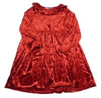 Červené sametové šaty H&M