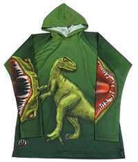 Zelené triko s dinosaurem a kapucí 