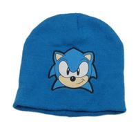 Modrá čepice se Sonicem 