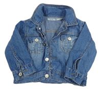 Modrá riflová bunda 