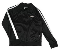 Černá sportovní propínací mikina Lonsdale