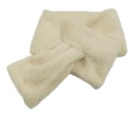 Smetanová chlupatá šála 