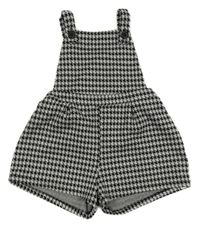 Černo-šedé vzorované laclové kraťasy F&F