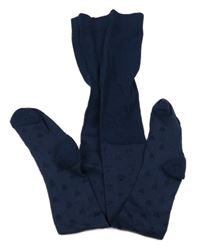 Tmavomodré punčoháče se srdíčky