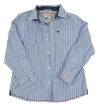 Světlemodrá pruhovaná košile Next