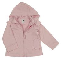 Světlerůžová šusťáková jarní bunda s kapucí C&A