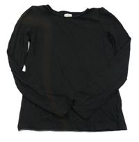 Černé žebrované triko F&F