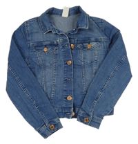 Modrá riflová crop bunda Denim Co.