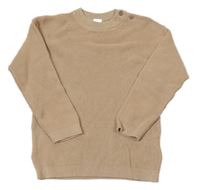 Béžový žebrovaný svetr H&M
