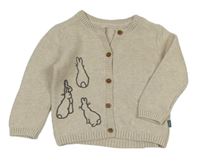 Béžový propínací svetr Peter Rabbit M&S