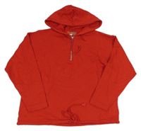 Červená oversize mikina s kapucí Kids