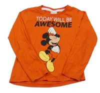 Červené triko s Mickeym Disney 