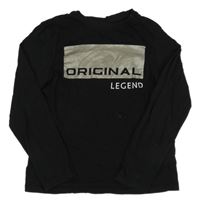 Černé triko s nápisem Primark