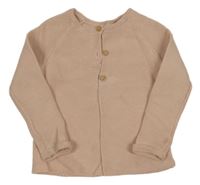 Starorůžový propínací svetr 