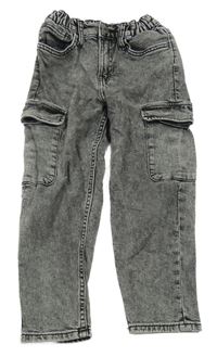 Šedé plísňové cargo rifle H&M