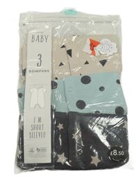 Nové - 3x - Černý + světlezelený + béžový overal se vzorem George