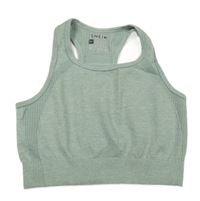 Světlemodrý sportovní elastický crop top Shein 