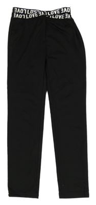 Černé sportovní legíny s nápisy Shein 