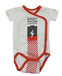 Nové - Bílo-červené body s potiskem 