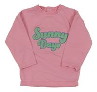 Světlerůžová mikina s nápisem M&S