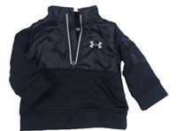 Černá funkční mikina s logem UNDER ARMOUR