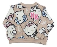 Pudrová oversize mikina s Hello Kitty zn. H&M