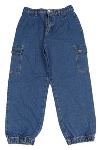 Modré cargo cuff crop rifle TERRANOVA