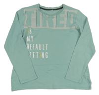 Mentolové triko s nápisy George