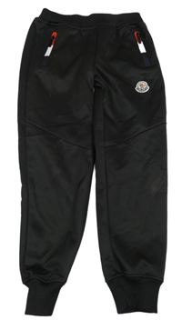 Černé thermo tepláky s logem Moncler