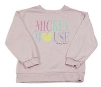 Světlerůžová mikina s Mickey PRIMARK