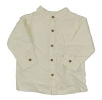 Bílá lněná košile Next